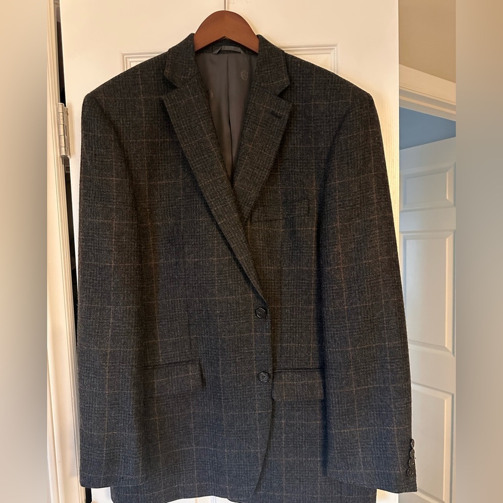 Ralph Lauren Charcoal Checkered Blazer
